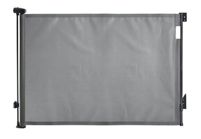 Treppenschutzgitter bis 140cm grau, Ausziehbares Babyschutzgitter, Türschutzgitter :