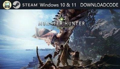NEU PC Computer Spiel Monster Hunter World für Windows 10 11 STEAM Download Code
