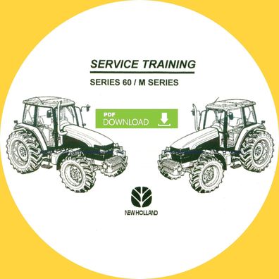 New Holland Reparatur Handbuch Service Training Schlepper Serie 60 Serie M Deutsch