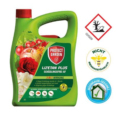 Lizetan Plus Schädlingsfrei AF 3000ml- gegen Blattläuse, Weiße Fliege, Schildläuse
