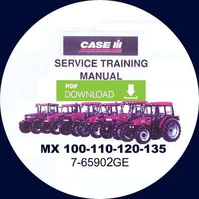 Werkstatthandbuch CASE Traktoren Serie MX100, MX110, MX120, MX135