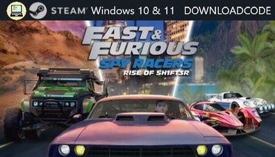 Computer Spiel Fast & Furious Spy Racers Rise of SH1FT3R Game Code Key für STEAM