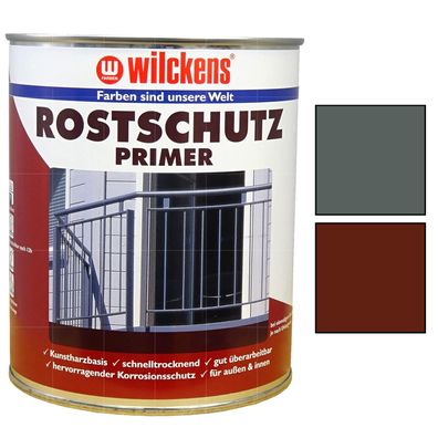 Wilckens Rostschutzprimer 2.5 LTR Spezialgrundierung Innen Aussen Metalle