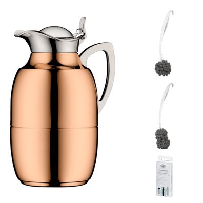 alfi JUWEL Isolierkanne – Vorteilsset mit Reinigungsbürste CLEAN FIX 30 cm