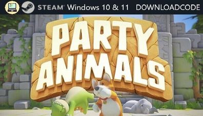 NEU PC Computer Spiel Party Animals für Windows 10 11 STEAM Download Code Key