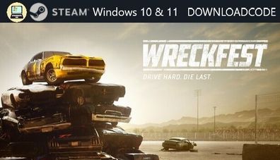 NEU PC Computer Spiel Wreckfest für Windows 10 11 STEAM Download Code Game Key