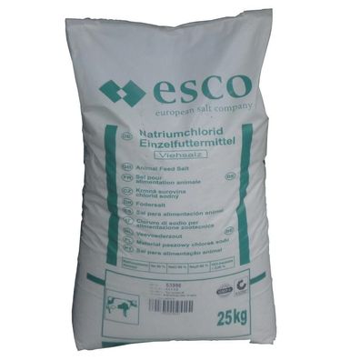 K+S Esco Viehsalz grob 25kg Rinder Pferde Schafe Ziegen Wild Salz Streusalz
