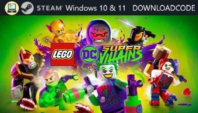 NEU PC Computer Spiel LEGO DC Super-Villains für Windows 10 11 STEAM Game Code
