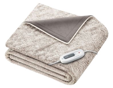 Sanitas Heizdecke Senioren SHD 73 Wärmezudecke flauschig 6 Stufen Beige * B-Ware