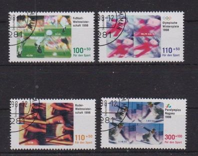 BRD 1998 gestempelt MiNr. 1968-1971 Für den Sport