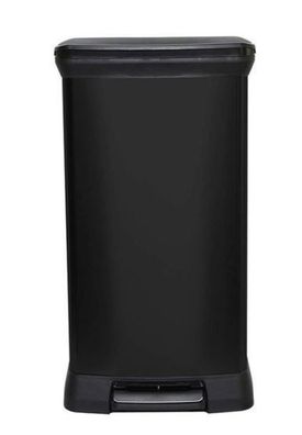 CURVER Metallic-Treteimer 50L Schwarz Abfalleimer Abfallbehälter