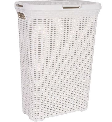 Curver Wäschekorb Style 60L - Robuster Wäschesammler mit Deckel