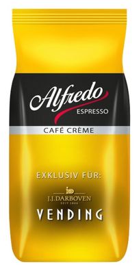 Alfredo Cafe Crema Vending 6 x 1000 g ganze Bohne