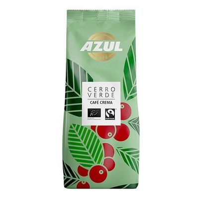 Azul Cerro Verde Café Crema 500g ganze Bohne, Bio, Fairtrade