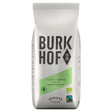 Burkhof Bio/FT Cafe Creme 6 x 1 kg ganze Bohne