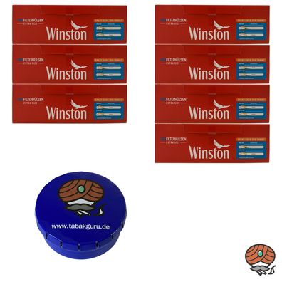 7 Pack Winston Red/Rot Extra Hülsen + Zubehör