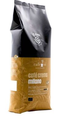 Gepa Cafe Si Cafe Crema Milano 4 x 1kg Ganze Bohne, Bio Fairtrade
