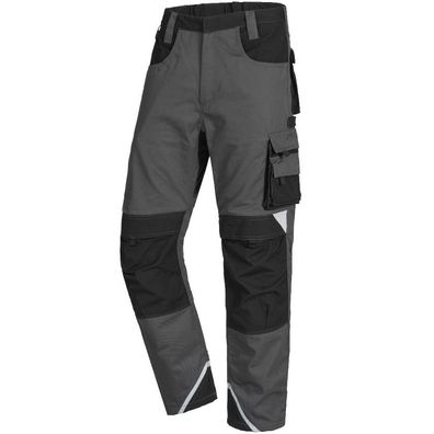 Nitras MOTION TEX PLUS, Arbeitshose, lang, grau/schwarz, Standard 100 by OEKO-TEX®