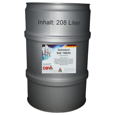DBV 75W-90 LS GL4/5 (teilsynthetisch) 208-Liter-Fass