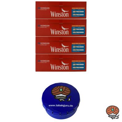4 Pack Winston Extra Filterhülsen + Zubehörartikel