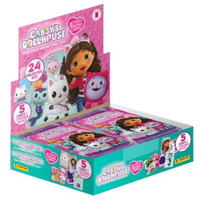 Panini Gabby's Dollhouse Time for a Meow fun Trading Cards Flow Packs Display 24