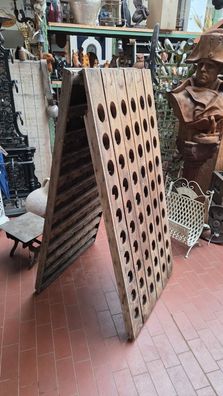 Original, Rüttelpult, Weinständer, Sektständer, Flaschenständer, 120Flaschen, Eiche,