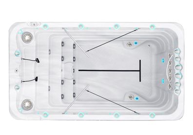 Passion Spas by Fonteyn Whirlpool SwimSpa Fitness 1 Deep | 400 x 228 x 152