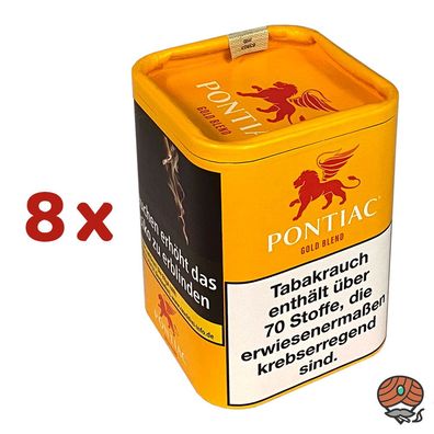 Pontiac Gold Blend Tabak Dose 8x 120g