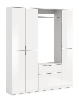 Xonox Garderobe mit Schuhschrank Projekt X Weiß 6-türig
