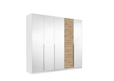 Rauch Schlafzimmer Schrank Bellezza 5-trg Weiß Eiche Artisan