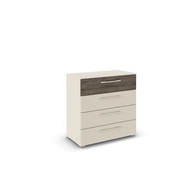 Rauch Kommode Luana mit 4 Schubladen Champagner 80 cm