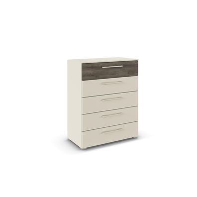 Rauch Kommode Luana mit 5 Schubladen Champagner 80 cm