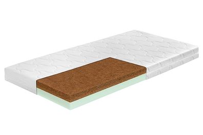 Kindermatratze Koko Kaltschaum mit Kokosschicht 9 cm Höhe
