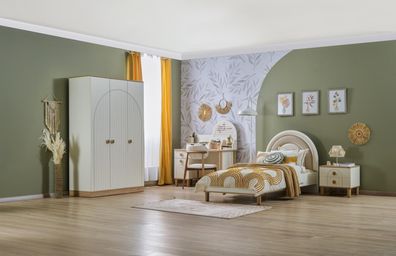 Ritmik Jugendbett-Set Bohemlife 4-teilig mit Schreibtisch