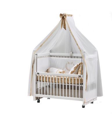 Ritmik Babybett Daisy 50x100 cm mit Schutzgitter