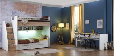 Ritmik Jugendzimmer Hochbettset Fenix Smart 3-teilig