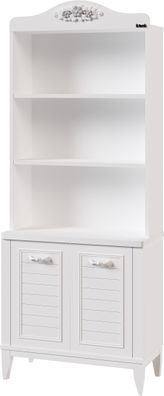 Ritmik Bücherregal Marje Weiß 2-türig Modernes Design