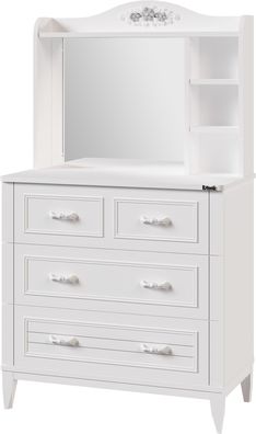 Ritmik Kommode Marje Weiß Mit Spiegel Modernes Design