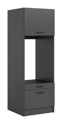 Waschmaschinenschrank in anthrazit Nachbildung