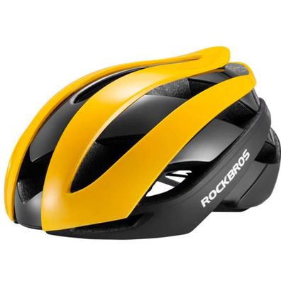 Rockbros 10110004005 Fahrradhelm Größe L (58–61 cm) / M (55–59 cm) Gelb/Schwarz