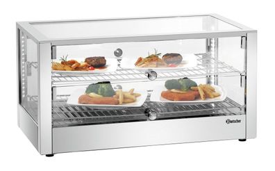 Heiße Theke Warmhaltevitrine Wärmevitrine 80 L 230 V bis 90° C NEU Gastlando