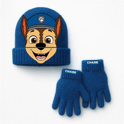 Paw Patrol 2er Set Kinder Winter Accessoire Mütze Handschuh