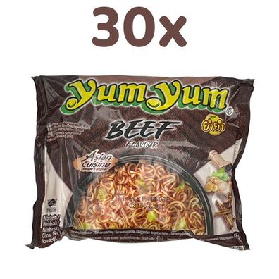 YumYum - Instatnudeln BEEF Flavour - Rindgeschmack, 30x 60g