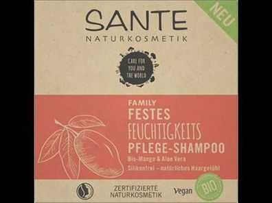Sante 6x Festes Shampoo 2in1 Feuchtigkeit 60g