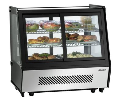 Kalte Theke Vitrine Kühlvitrine "DeliCool II-D" 120L 710 x568 x686 mm Gastlando