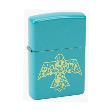 Zippo Benzin-Feuerzeug Thunderbird türkis 48522, unbefüllt