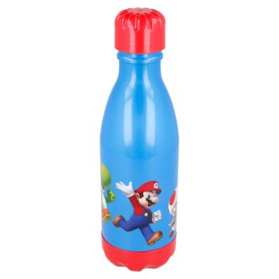 Super Mario Kinder Trinkflasche Wasserflasche 560 ml, Pausenflasche, Sport