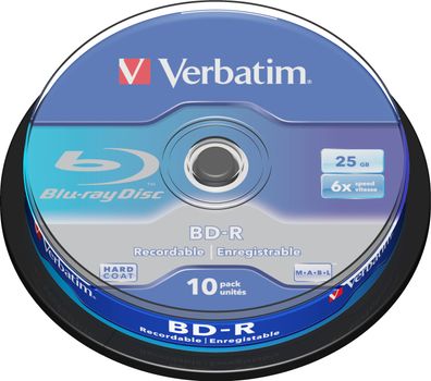 Verbatim BD-R 25GB/1-6x Cakebox (10 Disc)