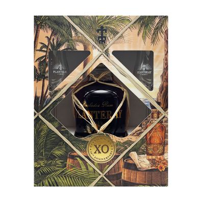 Planteray Barbados Rum XO 20th Anniversary 40% Vol. 0,7 l + 2
