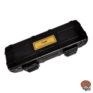 Angelo Zigarrenetui 2er ABS mit Hartschalenkoffer Schwarz